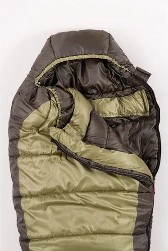 Vista 2 de Coleman North Rim 0°F Sleeping Bag, Cold-Weather Mummy Sleep Sack with No-Snag Zipper & Adjustable Hood for Warmth & Ventilation, Camping Sleeping