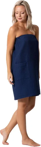 Vista 16 de Robe Direct Quick Dry, Lightweight Waffle Spa/Bath Wrap with Adjustable Closure & Elastic Top