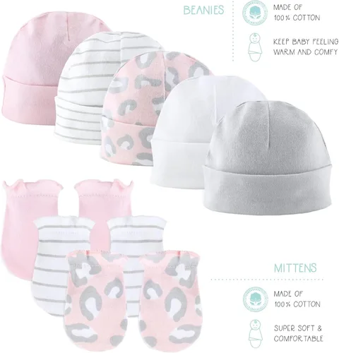 Vista 6 de The Peanutshell Conjunto de regalo de ropa y artículos esenciales para recién nacidos para niñas - 23 piezas - Se adapta a recién nacidos hasta 3