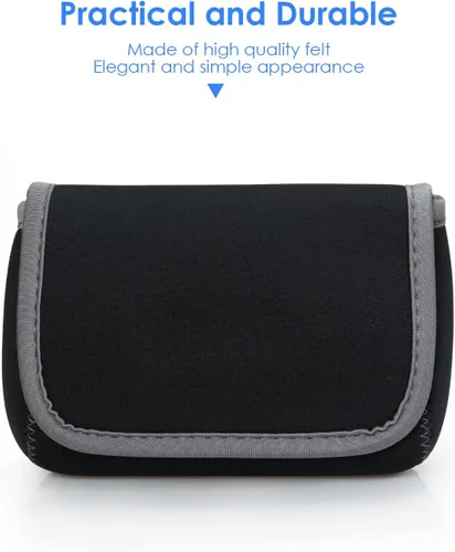 Vista 3 de LENTION Funda de almacenamiento mediana Tech para accesorios, laptop, MacBook, adaptador de corriente, mouse inalámbrico, cargadores de iPhone, Gris
