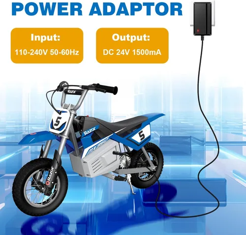 Vista 7 de Cargador de 24 V para scooter eléctrico Razor MX350 E100 E125 E150 E175 E200 E200S E300 E300S MX400 Dirt Rocket Dirt Bike Dirt Quad Moto Pocket Mod