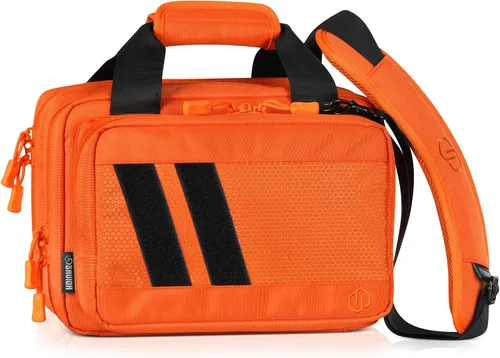 Vista 12 de Savior Equipment Specialist Series Tactical Double Scoped Handgun Firearm Case Pistol Bag For Outdoor Hunting Shooting Range, Lockable Compartment
