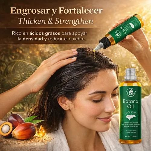 Vista 7 de Aceite de batana (paquete de 2) – Aceite crudo 100% puro y natural – 4 onzas líquidas por botella, apoya la fuerza del cabello, grosor y salud