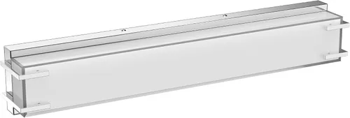 Vista 9 de Lámparas LED para baño sobre espejo, luz de tocador de 16 pulgadas con pantalla blanca lechosa, luz diurna 4000K, acabado cromado, barra de baño