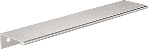 Vista 50 de Richelieu Hardware BP98982510 Lincoln Collection 1 pulgada (25 mm) de centro a centro Manija de tirador de borde de gabinete y cajón de aluminio