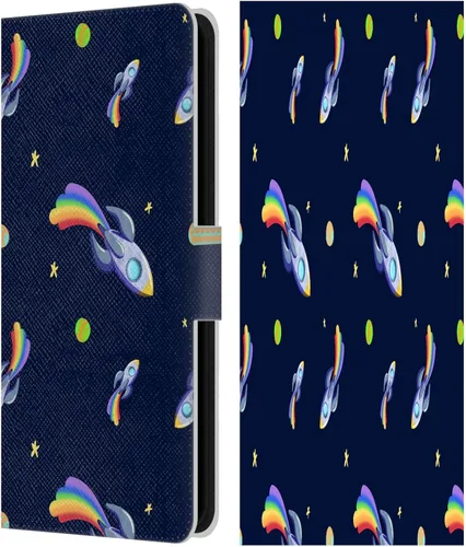Vista 68 de Head Case Designs Officially Licensed Carla Morrow Colorful Space Dice Patterns Leather Wallet Case Compatible with Samsung Galaxy A07 4G