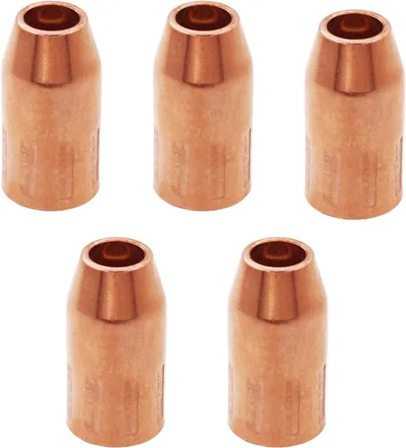 Vista 4 de VNS50F Mig Boquilla para velocidad Flush 1/2 pulgada Fijo Roscado Ajuste Tweco Fusion 140 180 220 250 Mig pistola (2 piezas)