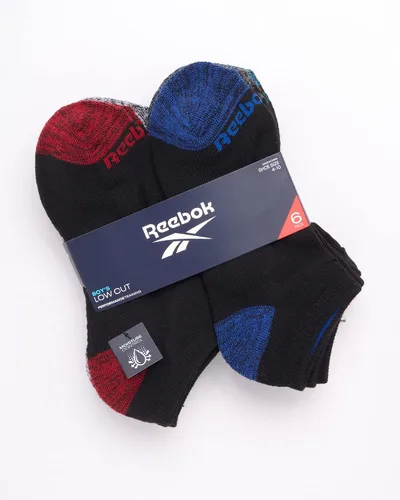 Vista 2 de Reebok Calcetines básicos de corte bajo para niños (6 unidades)
