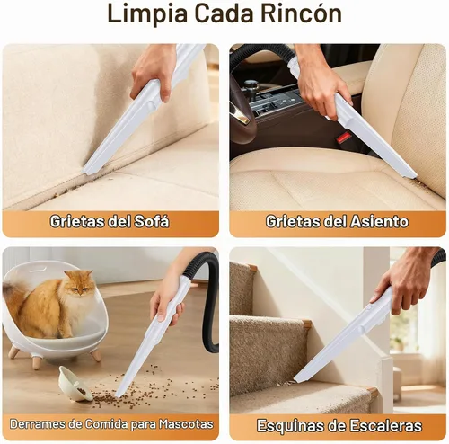 Vista 6 de Máquina limpiadora de alfombras, máquina de limpieza profunda para Crujiente-blanco