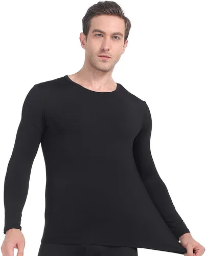 Vista 5 de MANCYFIT Camisas térmicas para hombre con forro polar y manga larga