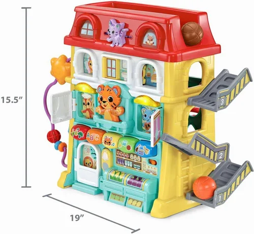 Vista 3 de VTech Juguete de exploración para niños pequeños de la ciudad de actividades arriba y abajo