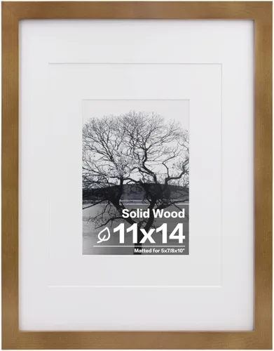 Vista 113 de Egofine - Portarretratos de 4 x 6 pulgadas, de madera maciza con plexiglás, para fotos de 3.5 x 5 con paspartú o de 4 x 6 sin paspartú, para colocar