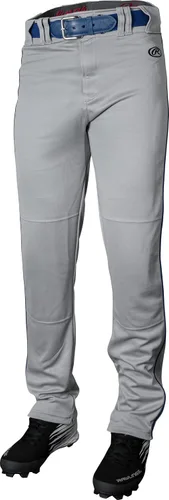 Vista 9 de Rawlings Pantalones de béisbol para hombre de la serie Launch Corte semirelajado de longitud completa Tallas para adultos Ribetes Varios
