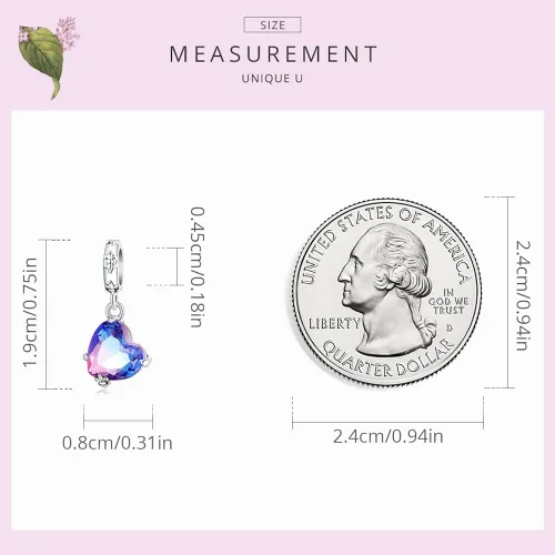 Vista 4 de MOWIMO Dije de plata de ley 925 con dije de gato de ojo malvado, atrapasueños, corazón, corazón, pata de amor, dije para pulsera original, Circonita