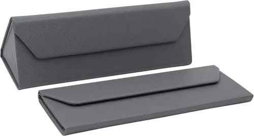 Vista 139 de Real Sic Funda para lentes de sol para hombres y mujeres, soporte magnético plegable para lentes de sol, inspirado en el color sólido
