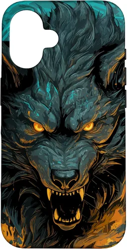 Vista 32 de Fenrir Wolf - Funda para iPhone 17, diseño de mitología nórdica