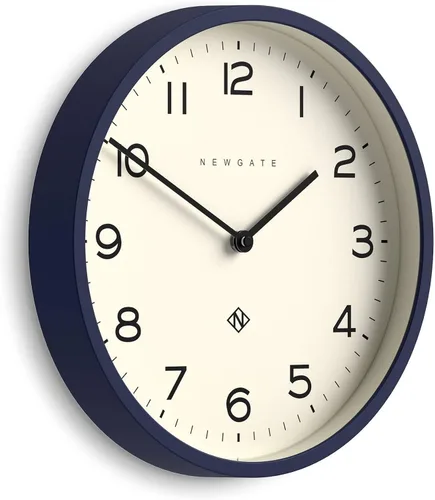 Vista 10 de NEWGATE® - Reloj de pared con número cuatro ecos, reloj redondo moderno, 12 pulgadas, negro, números fáciles de leer, ideal para cocina, sala