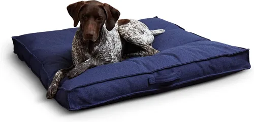 Vista 18 de Happy Hounds Milo - Cama cuadrada copetuda para perro, musgo, mediano (32 x 32 pulgadas)
