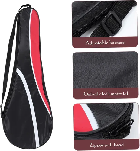 Vista 9 de Toddmomy Bolsa de raqueta de bádminton Tenis Negros Niños Traje Sudor Bádminton Raqueta Cubierta Raqueta Organización Bolsa Organizador Hombre