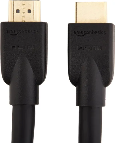 Vista 3 de Amazon Basics Cable HDMI 4K de alta velocidad Cl3 (18 Gbps, 4K/60 Hz) - 25 pies, paquete de 5, negro