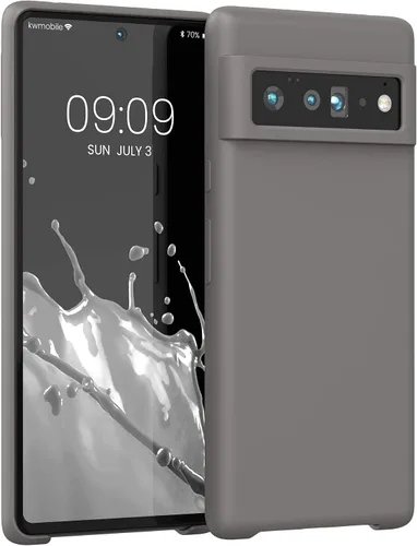 Vista 111 de kwmobile Funda Compatible con Google Pixel 6 Pro - Funda de Teléfono de Silicona TPU con Acabado Suave - Azul Caribe