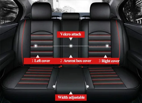 Vista 4 de WillMaxMat - Funda universal de asiento delantero y trasero de automóvil, para Mercedes