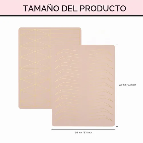 Vista 8 de Hojas de piel de práctica de 12 piezas, entrenamiento de microblading