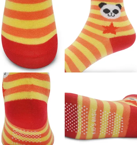 Vista 7 de 12 pares de calcetines antideslizantes para niños de 1-33-55-7 años