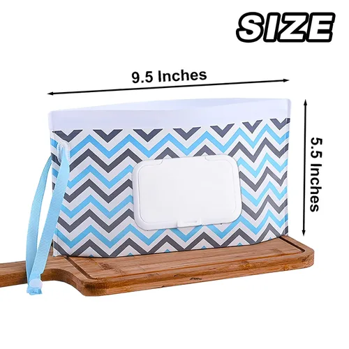 Vista 2 de Paquete de 4 bolsas reutilizables para toallitas portátiles, dispensador de toallitas húmedas recargable, contenedor ligero de viaje para toallitas