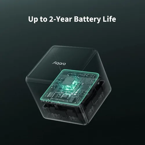 Vista 4 de Aqara Cube T1 Pro, requiere AQARA ZIGBEE 3.0 HUB, 6 lados para controlar diferentes escenas y diversas acciones para controlar dispositivos