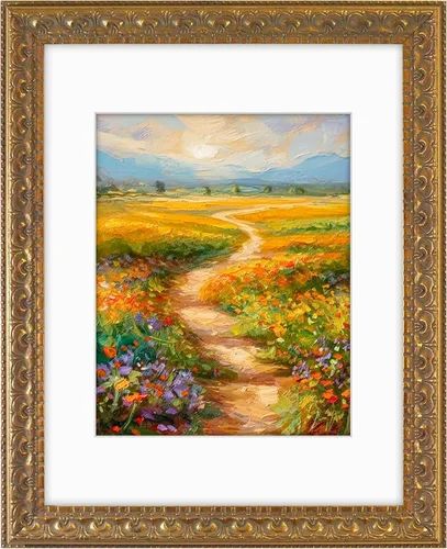 Vista 15 de Golden State Art, Marco de fotos de 11 x 14 pulgadas con paspartú blanco para fotos de 8 x 10 pulgadas y vidrio real para exhibición en pared
