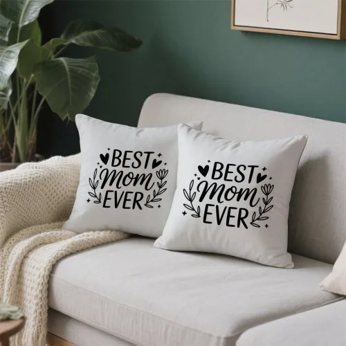 Vista 7 de Moms Valentines Day Gifts Accent Pillow Covers 16X16 for Mom Birthday Best Mom Presents Mama Gift Mama Bear Gifts Velvet Pillow Case Indoor Home
