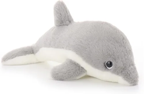 Vista 5 de Apricot Lamb Juguetes de peluche del océano, delfín gris, animal marino, suave, perfecto para niñas y niños (delfín gris, 12 pulgadas)