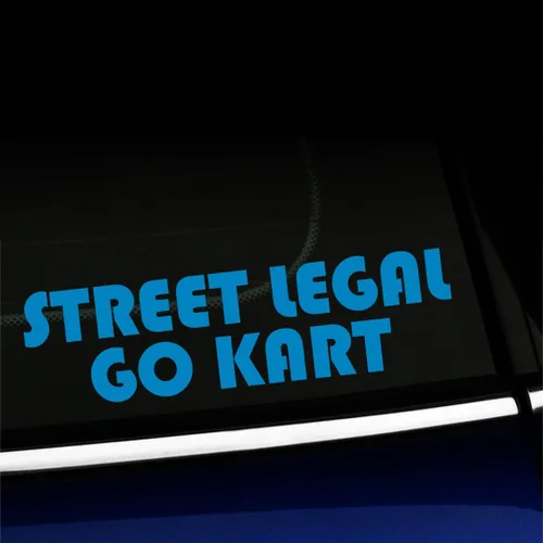 Vista 5 de Street Legal Go Kart - Calcomanía de vinilo para Mini Cooper, color a elegir - [azul azul]