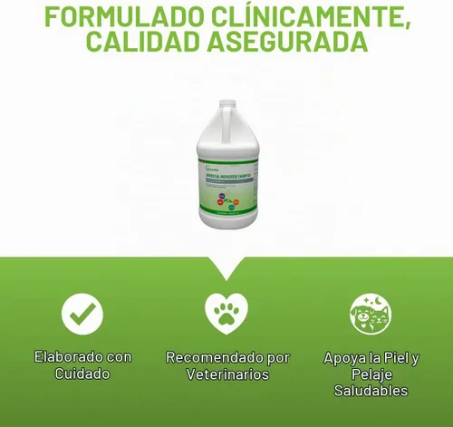 Vista 6 de Champú universal de azufre medicado Vetoquinol para perros y gatos, 1 galón