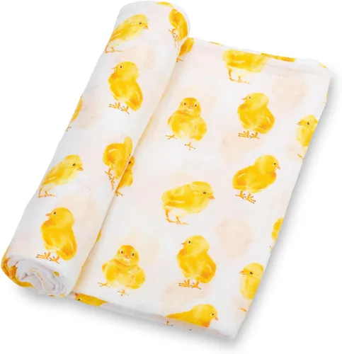 Vista 22 de LollyBanks Manta para Envolver, Mantas de Muselina 100% Algodón para Niños y Niñas, Manta de Recepción para Recién Nacido Grande de 47 x 47