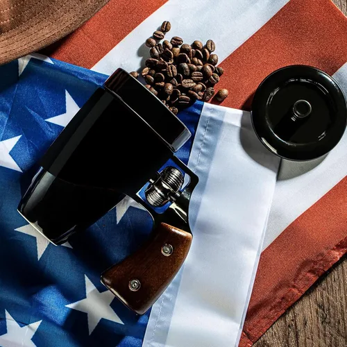 Vista 4 de Taza de pistola Pukomc, taza de café de cerámica, regalos del día del padre para papá, regalos de cumpleaños para hombres y mujeres, taza de café