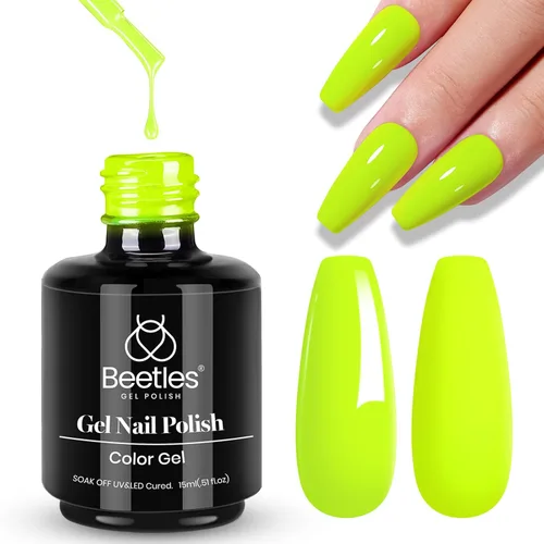 Vista 51 de Beetles - Esmalte de uñas en gel, 1 unidad de 0.5 onzas fluidas (15ml), extracción por remojo, arte de uñas, estética de manicura, bricolaje, curado