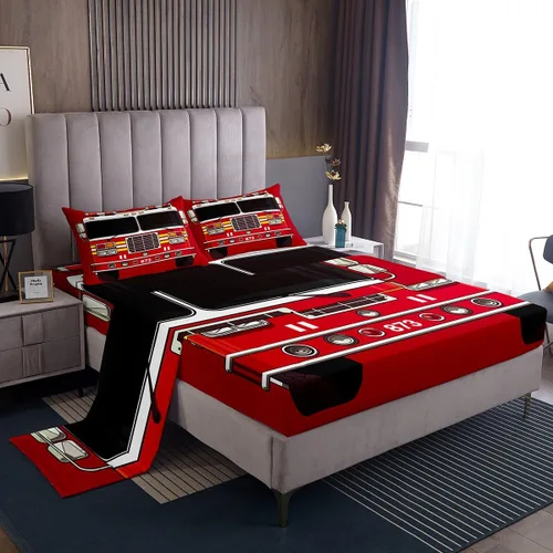 Vista 18 de Manfei Juego de sábanas de baloncesto para niños, tamaño individual, juego de ropa de cama temática deportiva para decoración de habitación de niños