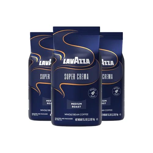 Vista 17 de Lavazza Granos de café tostados, aroma Crema E, 2.20 libras (paquete de 6)