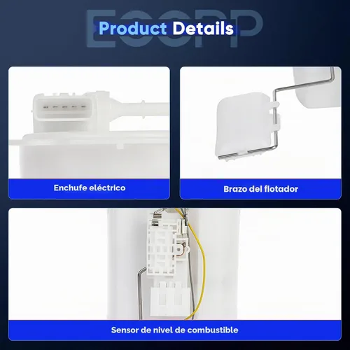 Vista 7 de ECCPP Conjunto de módulo de bomba de combustible eléctrica con unidad de envío de repuesto para Nissan Sentra 2002 2003 2004 2005 2006 L4 1.8L 2.5L