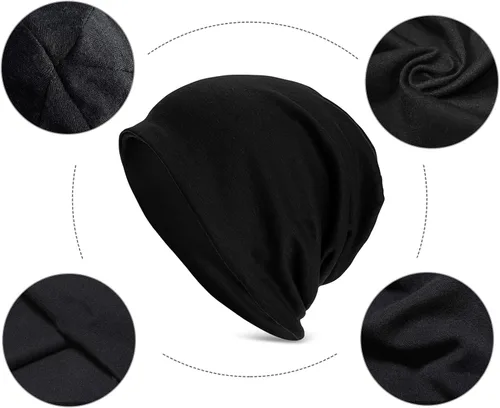 Vista 6 de FOECBIR Gorro con diseño de calavera de girasol y calavera para mujer