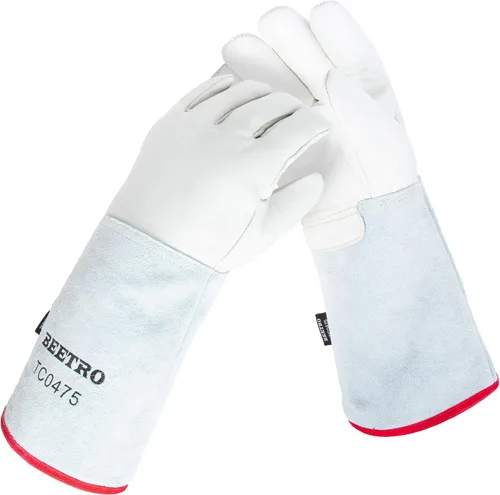 Vista 11 de BEETRO - Guantes anticongelantes de -292℉/-180℃ o superior para manejo de hielo seco, nitrógeno líquido, esponja e interior de algodón