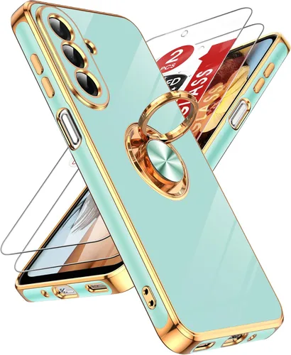 Vista 112 de LeYi Funda para iPhone XR: con Protector de Pantalla de Vidrio Templado [Paquete de 2] Soporte de Anillo Giratorio de 360°, Soporte Magnético