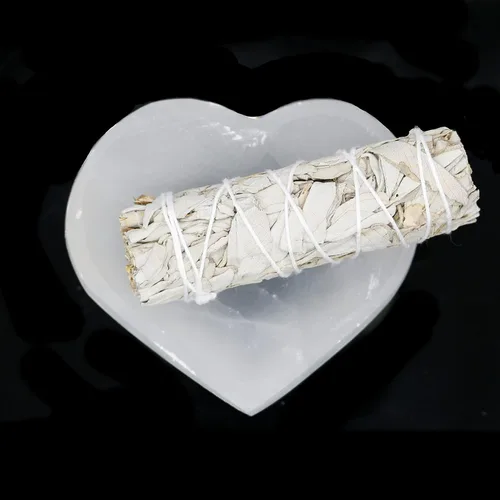 Vista 7 de Soul Sticks Cuencos de cristal de selenita para manchas, curación y recarga de cristales, cuenco de selenita pura y estación de carga de cristal