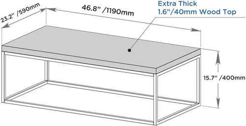 Vista 3 de CENSI Juego de mesa auxiliar y mesa auxiliar de mármol blanco de 3 piezas, mesa central rectangular de 47 pulgadas + mesa auxiliar cuadrada de 18