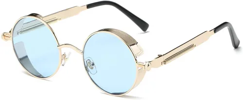 Vista 90 de Dollger Gafas de sol vintage Steampunk Retro Metal Round Circle Frame