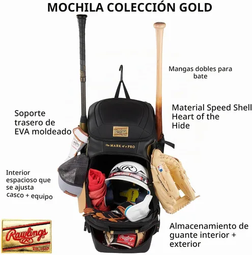 Vista 2 de Rawlings Rawlings Bolso de Equipo de Colección Dorada Béisbol/Sóftbol Múltiples Estilos
