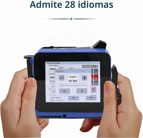 Vista 8 de Impresora de inyección de tinta mini de mano Phezer PC11 para superficie plana y curva, con pantalla táctil y cartucho de tinta de secado rápido