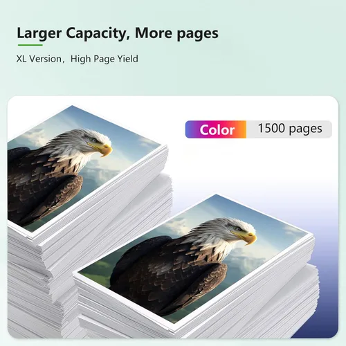 Vista 3 de Paquete combinado de cartuchos de tinta HP 951XL, compatible con cartuchos de tinta HP 951, uso con impresora HP Officejet Pro 8600 8610 8620 8100